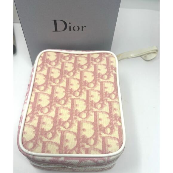 Christian Dior Trotter Pouch No.2 Pink PVC Authentic Dior Girly Collection - Picture 2 of 7
